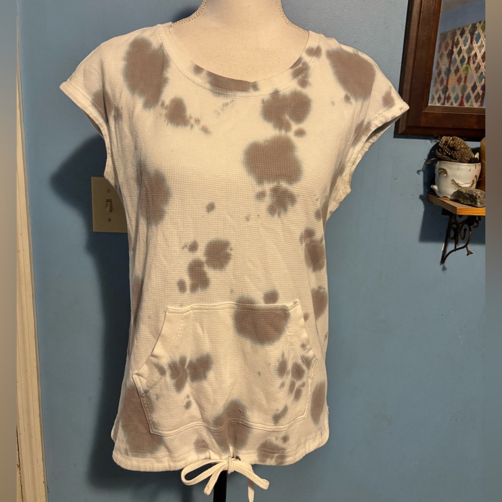 Jane and Delancey, Tie Dye, Waffle Top